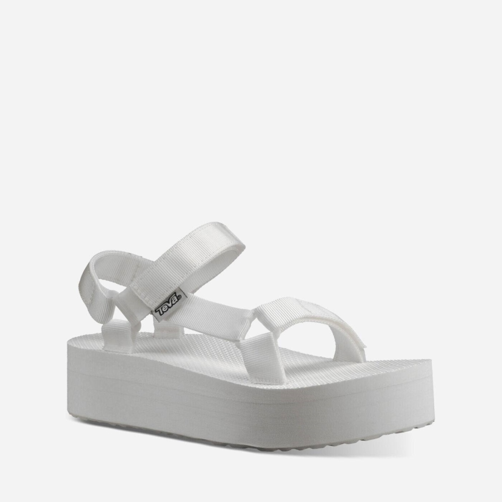 Teva Flatform Universal Women's Light White Sandals CA77690 Canada Clearance